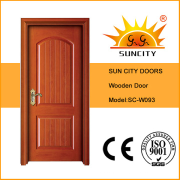 Front Safety Single Solid Oak Wooden Door for Home (SC-W093)